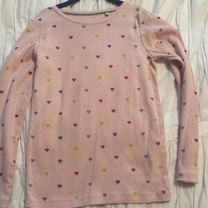 Mini Boden Multicolor Heart Pattern long sleeve T
